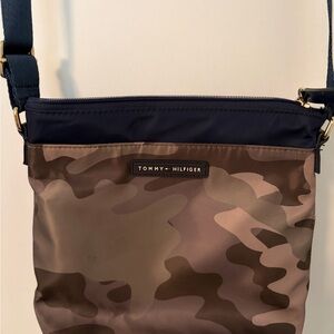 Tommy Hilfiger Navy and Camo Crossbody
